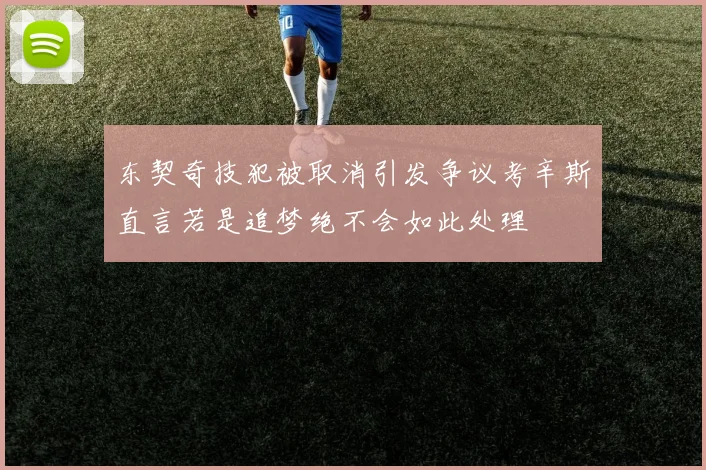 东契奇技犯被取消引发争议考辛斯直言若是追梦绝不会如此处理
